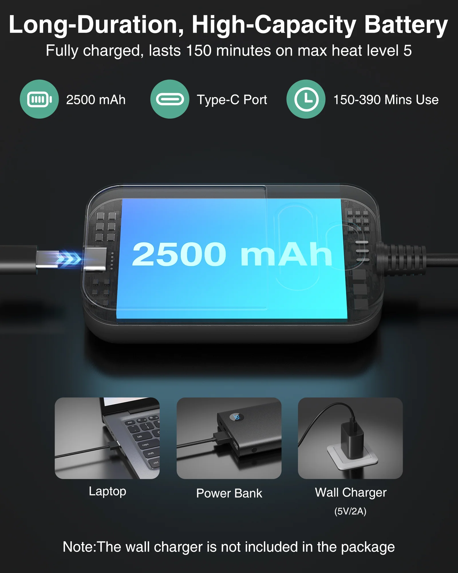 Heated Eye Mask - Medcursor Rechargeable Electric Eye Mask for Dry Eyes - Image 3
