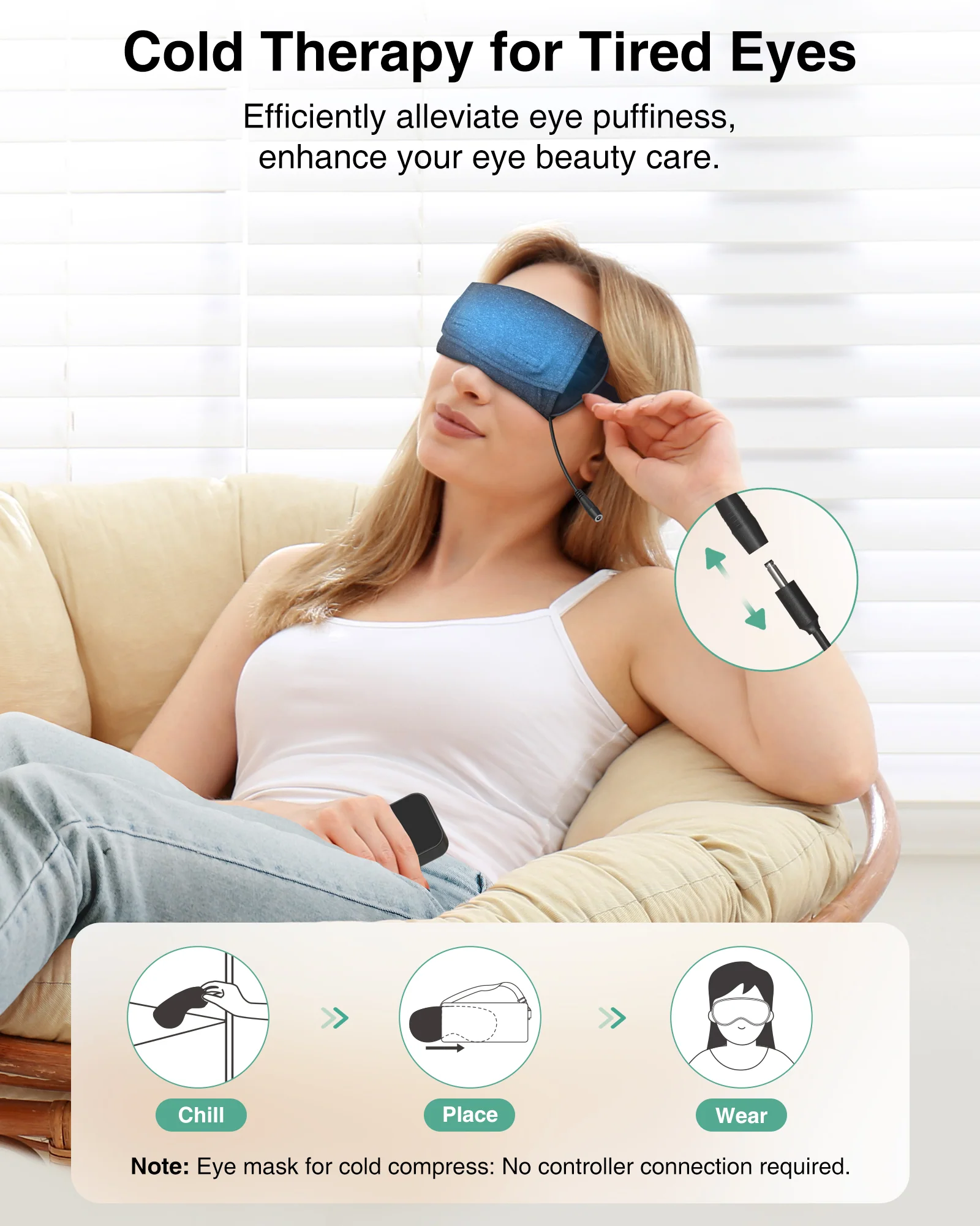 Heated Eye Mask - Medcursor Rechargeable Electric Eye Mask for Dry Eyes - Image 5