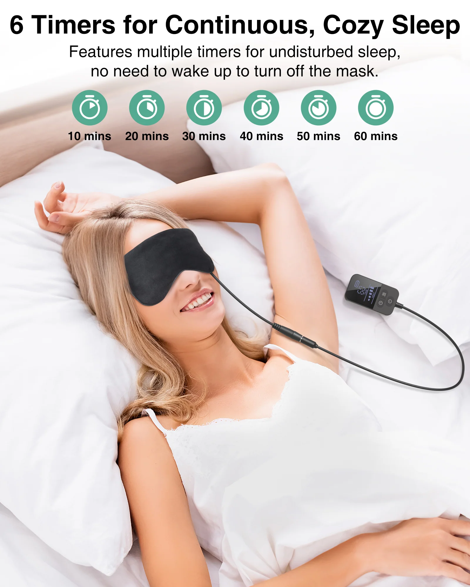 Heated Eye Mask - Medcursor Rechargeable Electric Eye Mask for Dry Eyes - Image 7