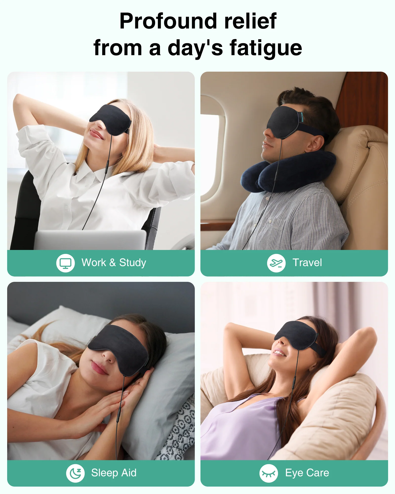 Heated Eye Mask - Medcursor Rechargeable Electric Eye Mask for Dry Eyes - Image 8