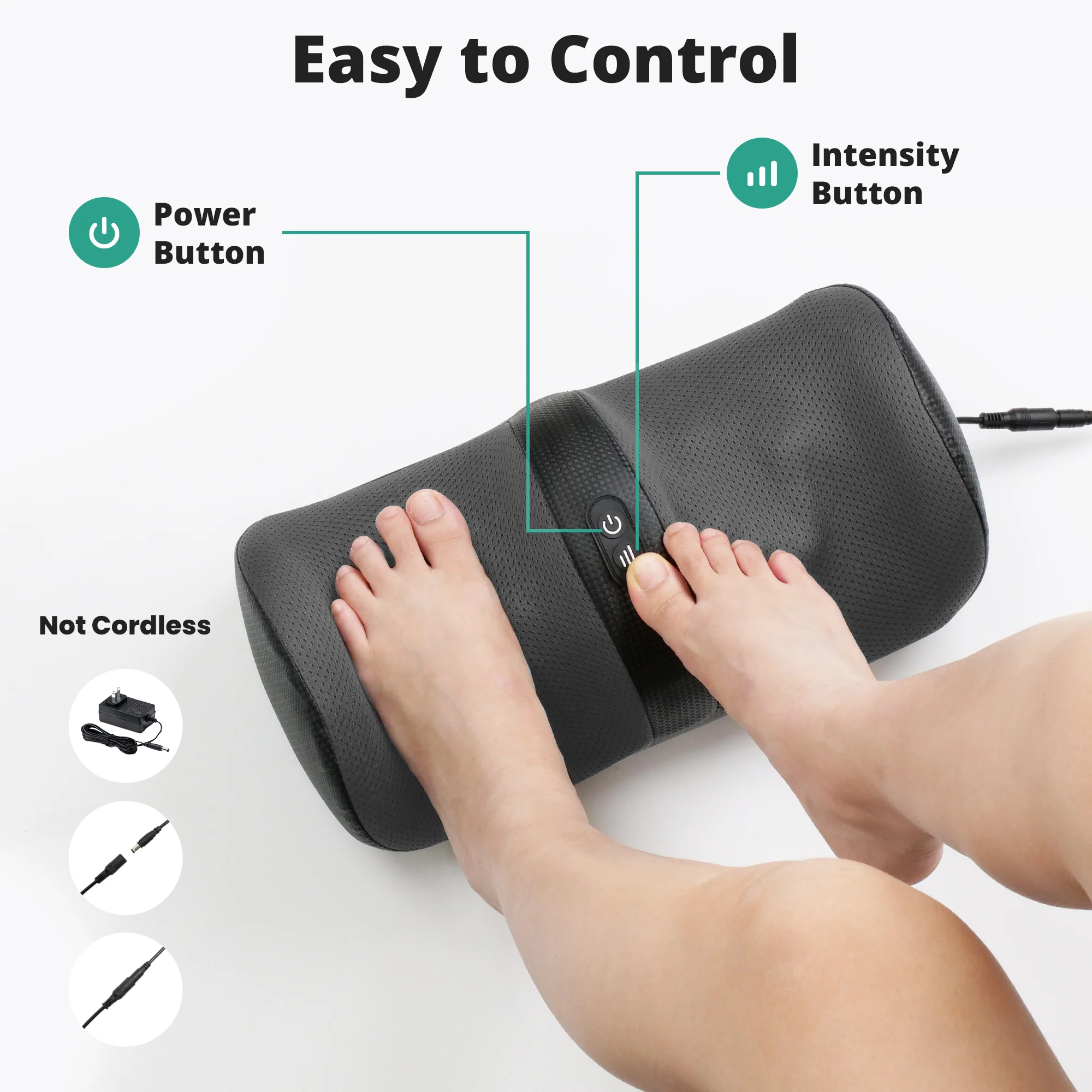 Medcursor Foot Massager with Heat  (Not Cordless) - Image 3