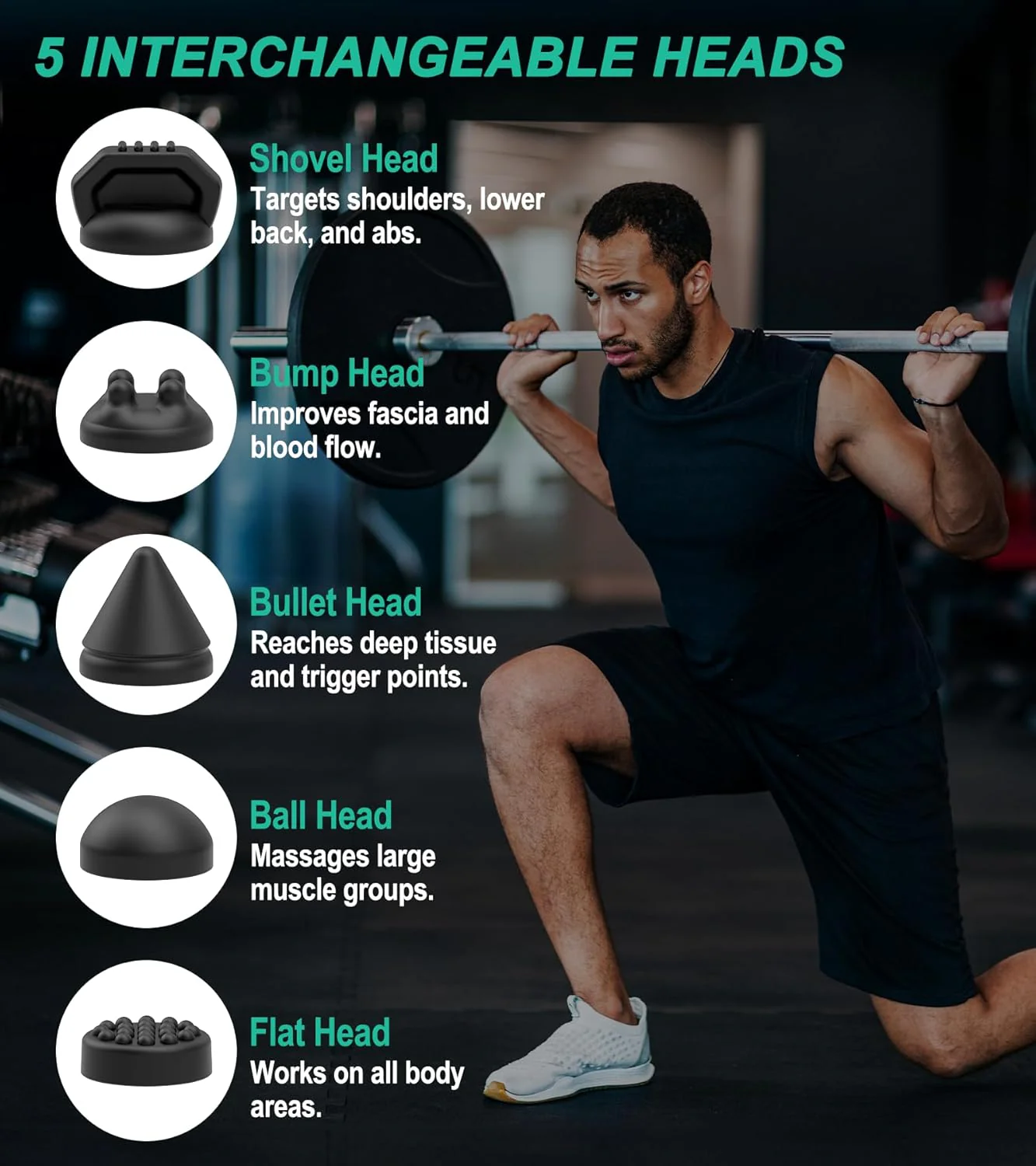 Medcursor Handheld Percussion Massage Gun Deep Tissue - Image 4