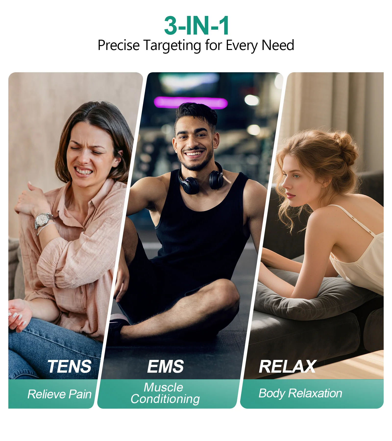 Medcursor MedPulse 3-in-1 Wireless Muscle Stimulator - Image 3